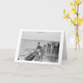 スタンフォードローイングクルーチーム写真 カード (黄色い花)