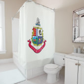 スタンフォード国旗（コネチカット） シャワーカーテン (インサイチュ)