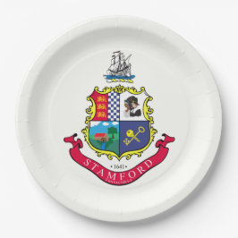 スタンフォード国旗（コネチカット） ペーパープレート