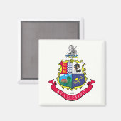 スタンフォード国旗（コネチカット） マグネット (正面/裏面)