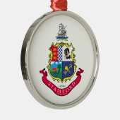 スタンフォード国旗（コネチカット） メタルオーナメント (右)