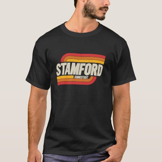 スタンフォード コネチカット州 ヴィンテージ お土産 Tシャツ (正面)
