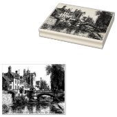 スタンフォード、リンカーンシャー、ウェルランド川 ラバースタンプ (押印)