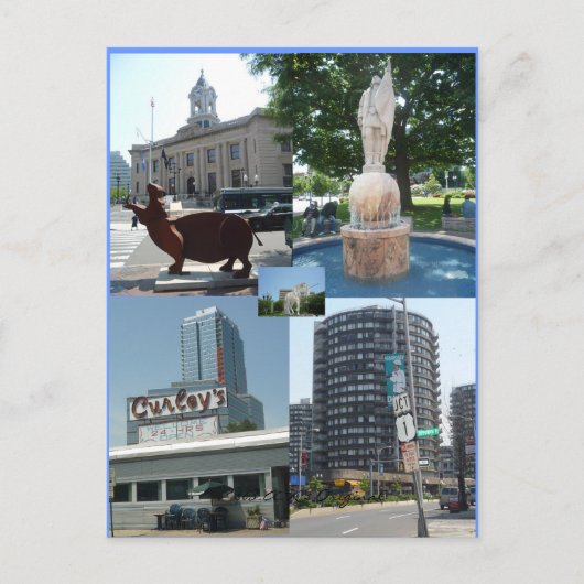 スタンフォードCtダウンタウンセンターポストカード ポストカード (正面)