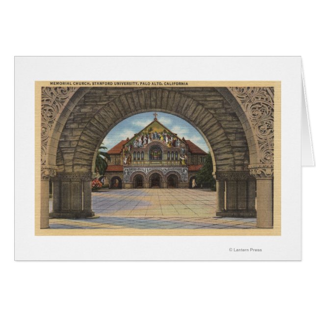 スタンフォードU記念教会のビュー。 (正面横)