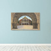 スタンフォードU記念教会のビュー。 キャンバスプリント (インサイチュ (ウッドフロア))