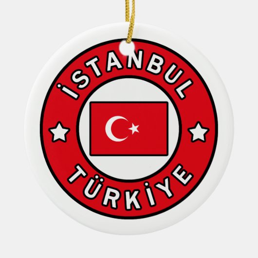 スタンブi̇ールトゥルキエ セラミックオーナメント (正面)