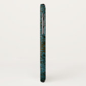 スタンプされたティール(緑がかった色)ズグリーンとブラックケルトデザイン Case-Mate iPhoneケース (裏面/左)