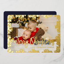 スタンプされたフローラフレーム写真