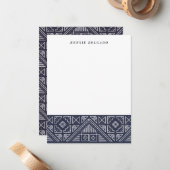 スタンプされた幾何文房具 – Blueberry ノートカード (正面/裏面インサイチュ)