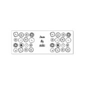 スタンプで縫い付け ラバースタンプ (押印)