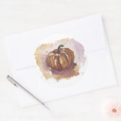 スタンプとラベル「かぼちゃ」 ラウンドシール (封筒)