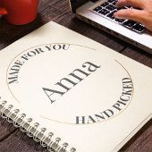 スタンプと中央揃え ノートブック