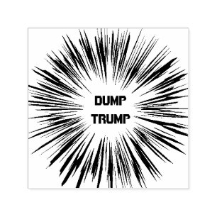 スタンプにインクをしみ込ませているダンプの切札の政治自己 セルフインキングスタンプ