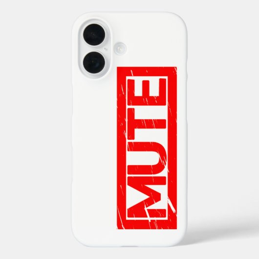 スタンプのミュート Case-Mate iPhoneケース (裏面)