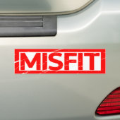 スタンプの不一致 バンパーステッカー (車上)