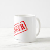 スタンプの回復コーヒーカップかマグを落ち着かせて下さい コーヒーマグカップ (正面右)