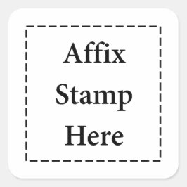 スタンプをここに貼る スクエアシール