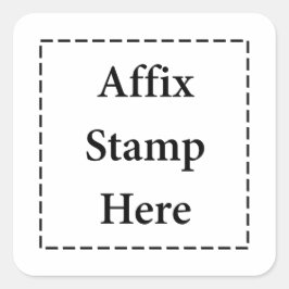スタンプをここに貼る スクエアシール