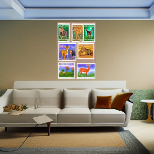 スタンプを作ろうとしているAI   AIアートポスター ポスター