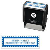 スタンプエッジ縁どリターンメールアドレステンプレート セルフインキングスタンプ (インサイチュ)