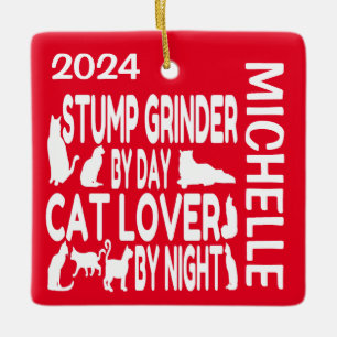 スタンプグラインダーが猫を愛カスタムする セラミックオーナメント