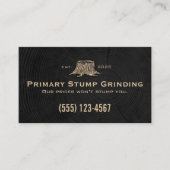 スタンプグラインダー |切り株 名刺 (正面)