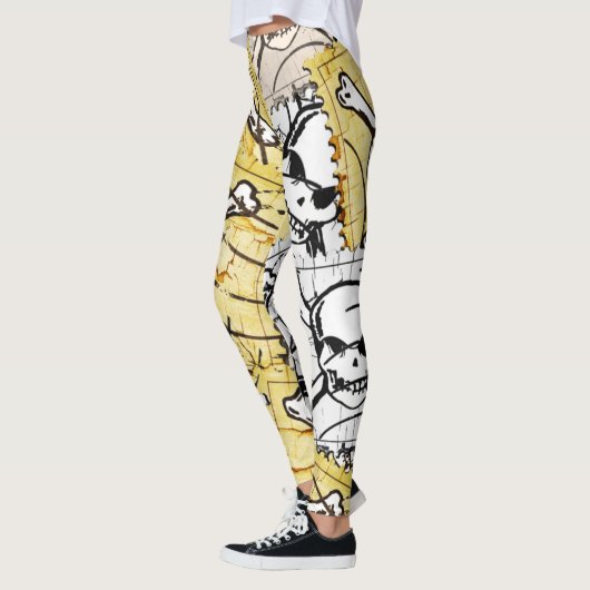 スタンプスカル レギンス (左)