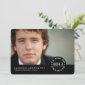 スタンプスタイルフォト卒業パーティー招待状 招待状 (スタンド正面)