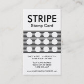 スタンプストライプカード 名刺 (正面)