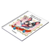 スタンプノートブックのスケボー犬 ノートブック (左側)