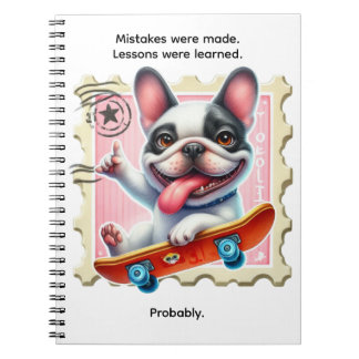 スタンプノートブックのスケボー犬 ノートブック