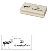 スタンプパーソナライズされたディアドードバックウッドランド狩り ラバースタンプ (押印)