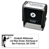 スタンプパーソナライズされたwithレストランウェイター セルフインキングスタンプ (インサイチュ)