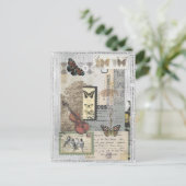 スタンプヴィンテージEphemera Decompage ポストカード (スタンド正面)