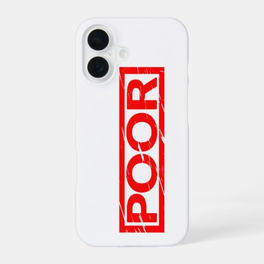 スタンプ不足 iPhone 16ケース (裏面)