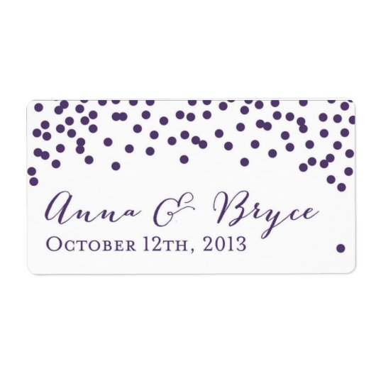 スタンプ付きウォーターボトルラベル ラベル (正面)