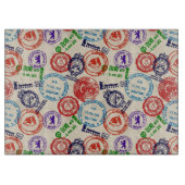 スタンプ付きテ実在クスチャ。 カッティングボード (正面)