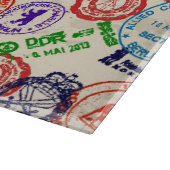 スタンプ付きテ実在クスチャ。 カッティングボード (角)