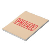 スタンプ付きプライベートメモ帳 ノートパッド (回転)