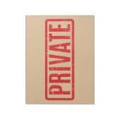 スタンプ付きプライベートメモ帳 ノートパッド (回転)