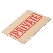 スタンプ付きプライベートメモ帳 ノートパッド (アングル)