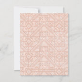 スタンプ付き幾何学文房具 – アプリコット ノートカード (裏面)