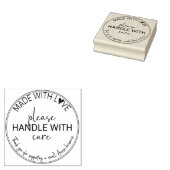 スタンプ付き気にハンドル ラバースタンプ (押印)