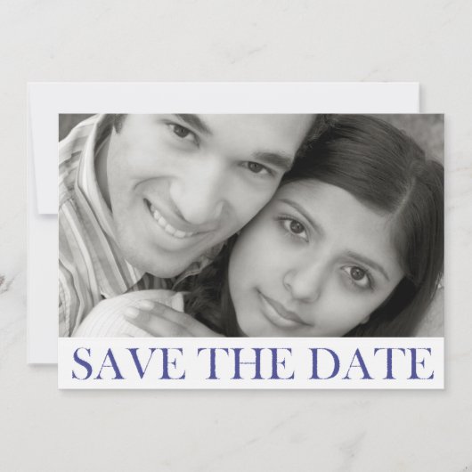 スタンプ付き Save the Date 発表 セーブザデート (正面)