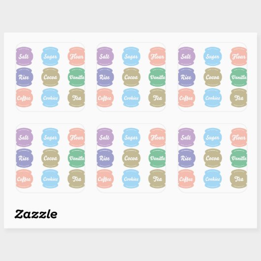 スタンプ印刷可能ハロウィーン スクエアシール (シート)