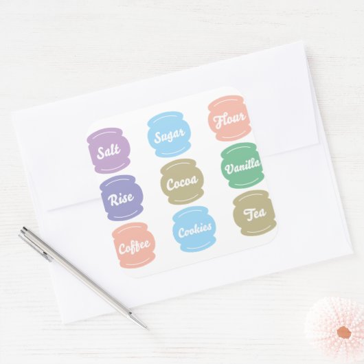 スタンプ印刷可能ハロウィーン スクエアシール (封筒)