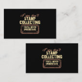 スタンプ収集おもしろい切手コレクターPhilately 1 名刺 (正面/裏面)