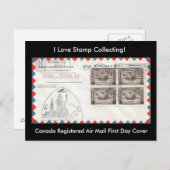 スタンプ収集はがきカナダ1932 FDC & FFC ポストカード (正面/裏面)