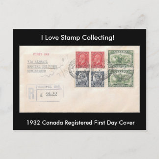 スタンプ収集はがき1932 Canada FDC ポストカード
